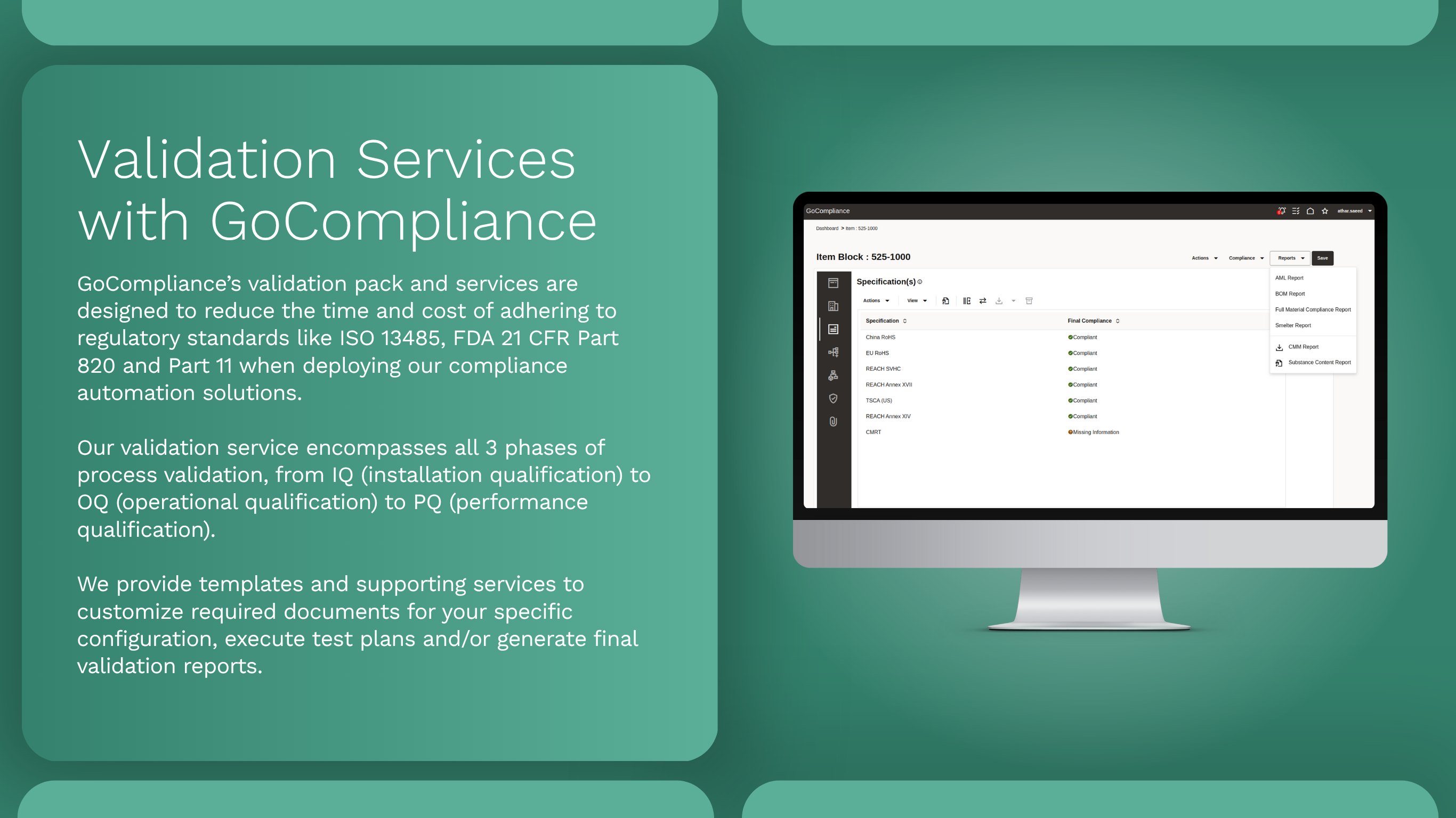 Validation services